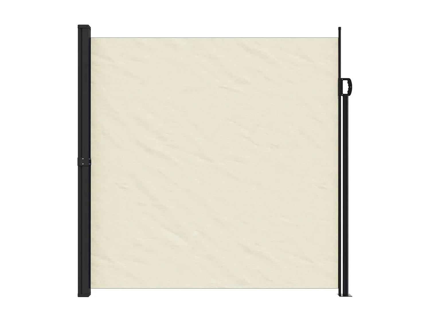 Auvent latéral rétractable crème 200x600 cm