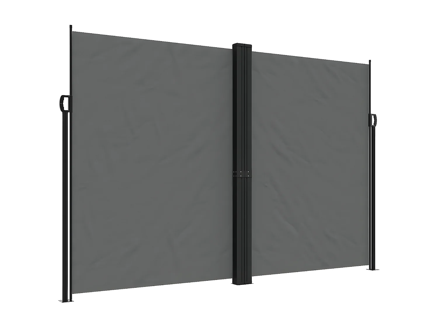 Toldo lateral retráctil gris antracita 220x600 cm