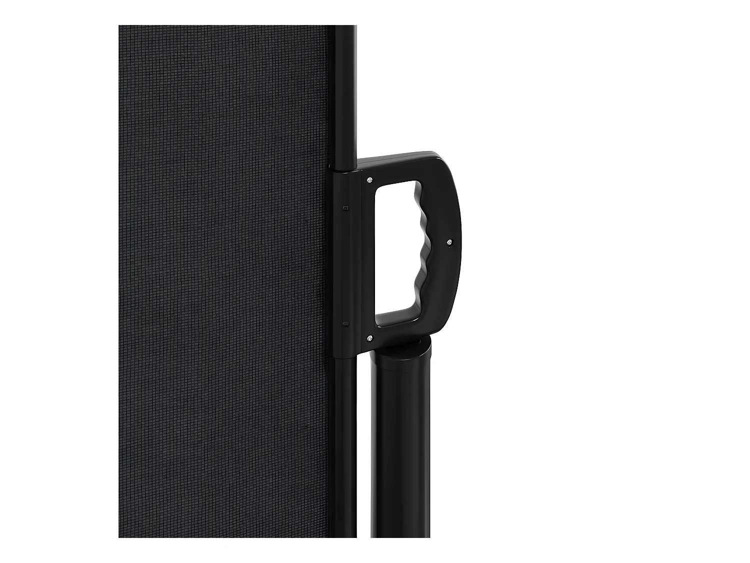 Auvent latéral rétractable noir 180x600 cm