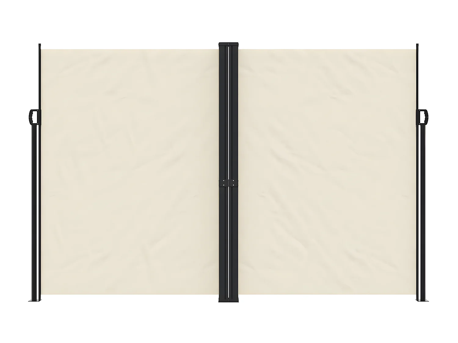 Auvent latéral rétractable crème 220x600 cm