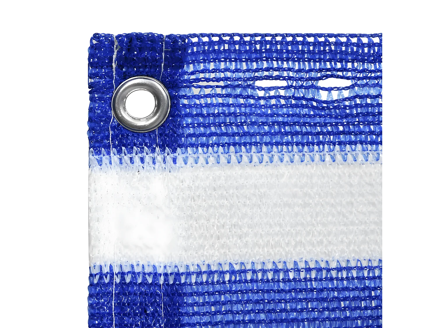 Écran de balcon Bleu et blanc 75x500 cm PEHD