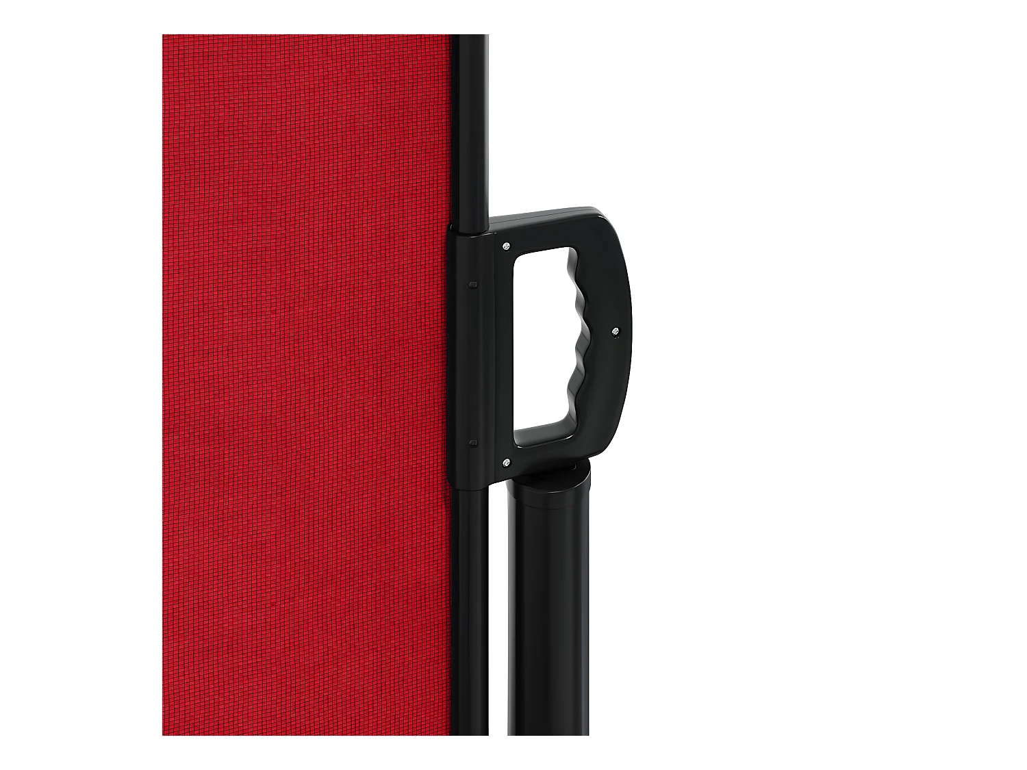 Auvent latéral rétractable rouge 140x600 cm