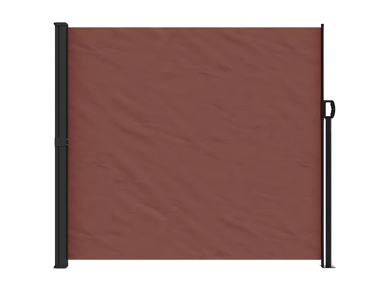Auvent latéral rétractable marron 180x600 cm
