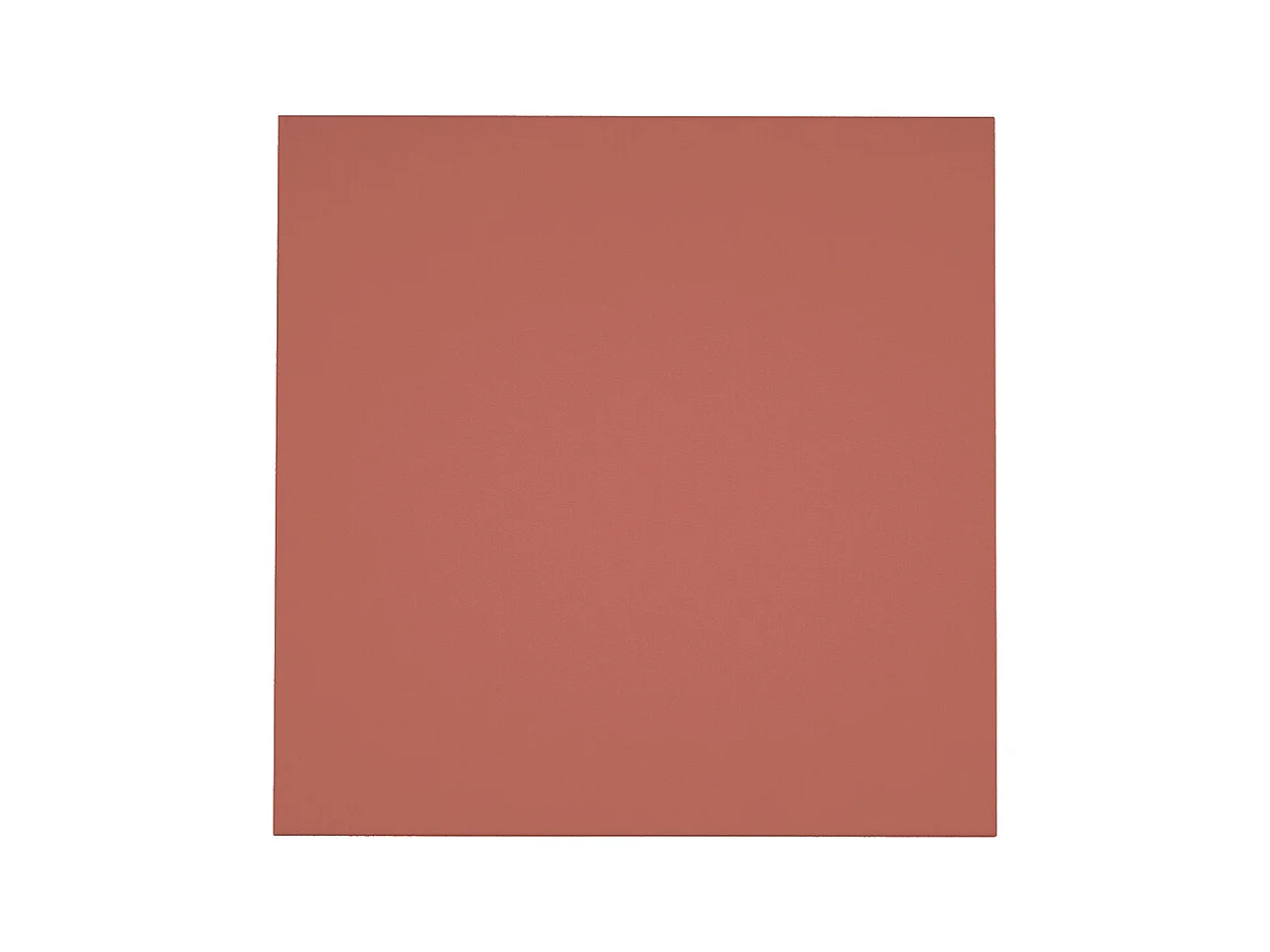 Table de jardin carrée L.120 cm en métal - Terracotta - MIRMANDE de MYLIA