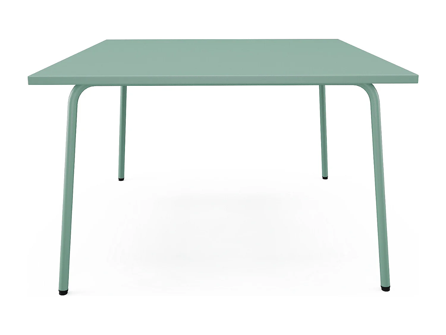 Mesa de jardín cuadrada de 120 cm de metal - Verde almendra - MIRMANDE de MYLIA
