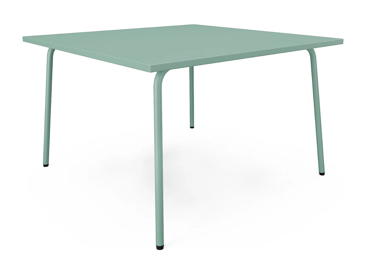 Mesa de jardín cuadrada de 120 cm de metal - Verde almendra - MIRMANDE de MYLIA