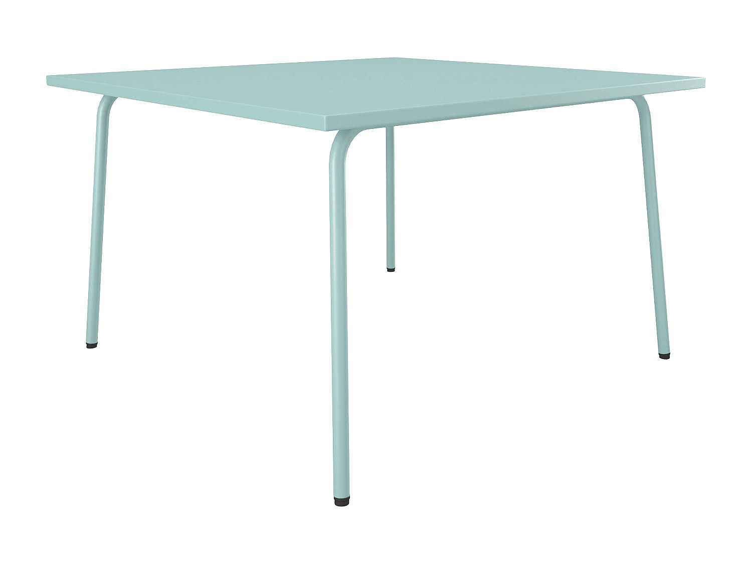 Vente-unique Gartentisch Quadratisch - L. 120 Cm - Metall - Mandelgrün - Mirmande Von Mylia