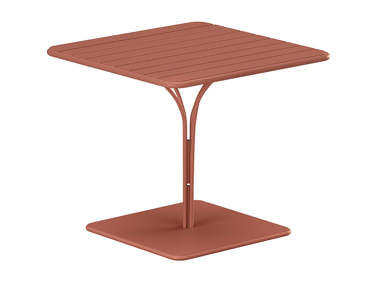 Metalen tuintafel L80 cm - Terracotta - MIRMANDE van MYLIA