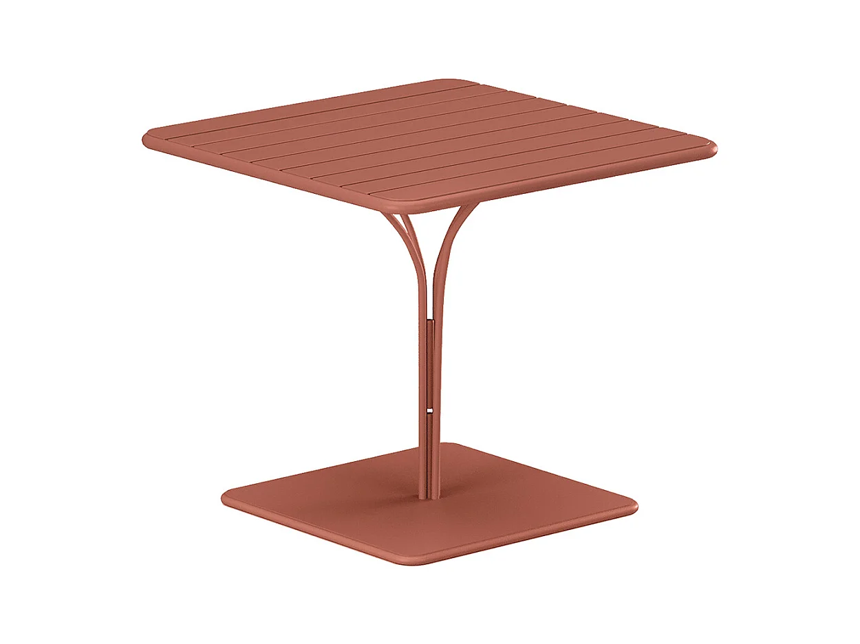 Table de jardin L.80 cm en métal - Terracotta - MIRMANDE de MYLIA