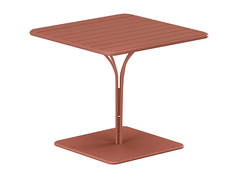 Gartentisch - L. 80 cm - Metall - Terracotta - MIRMANDE von MYLIA