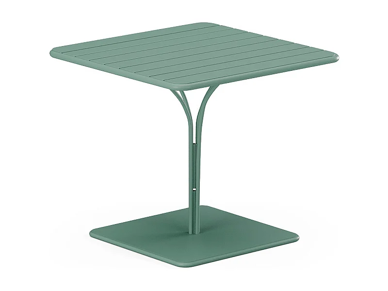 Gartentisch - L. 80 cm - Metall - Mandelgrün - MIRMANDE von MYLIA