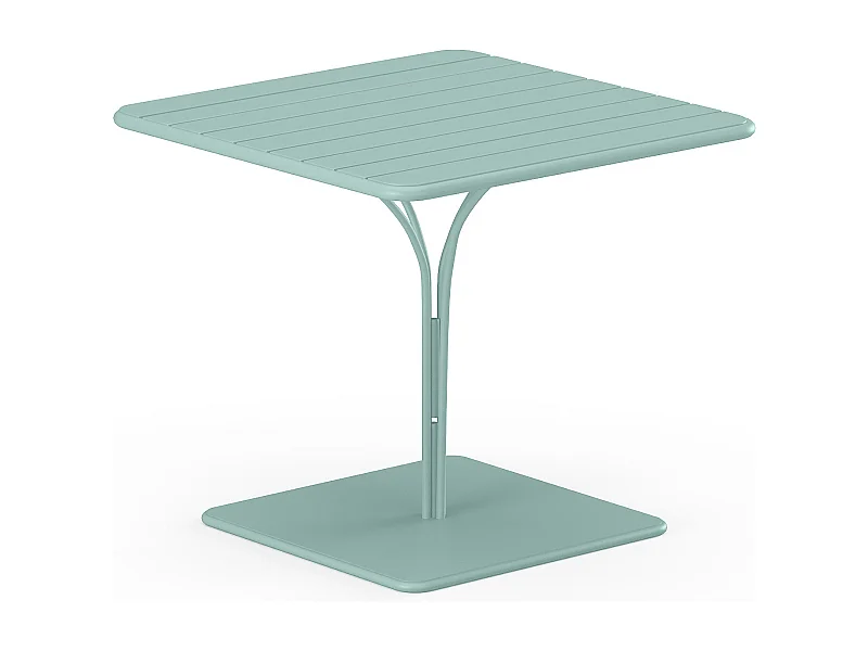 Table de jardin L.80 cm en métal - Vert amande - MIRMANDE de MYLIA