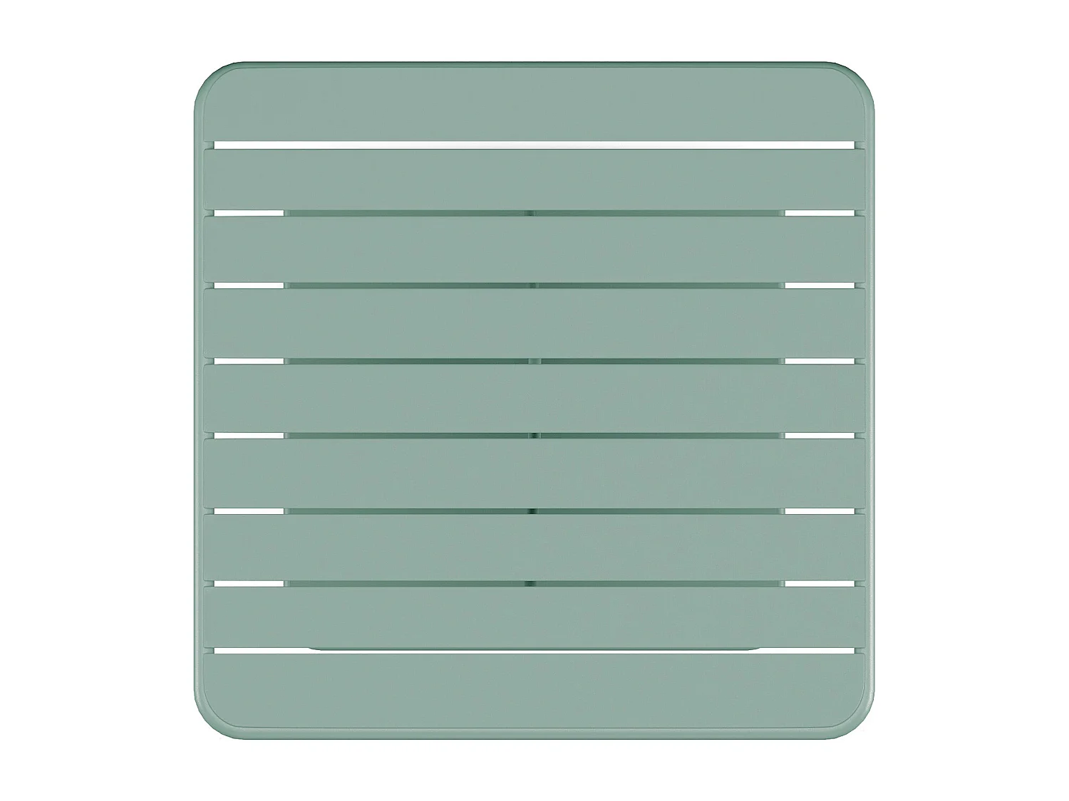 Tavolo da giardino L.80 cm in metallo - Verde mandorla - MIRMANDE di MYLIA