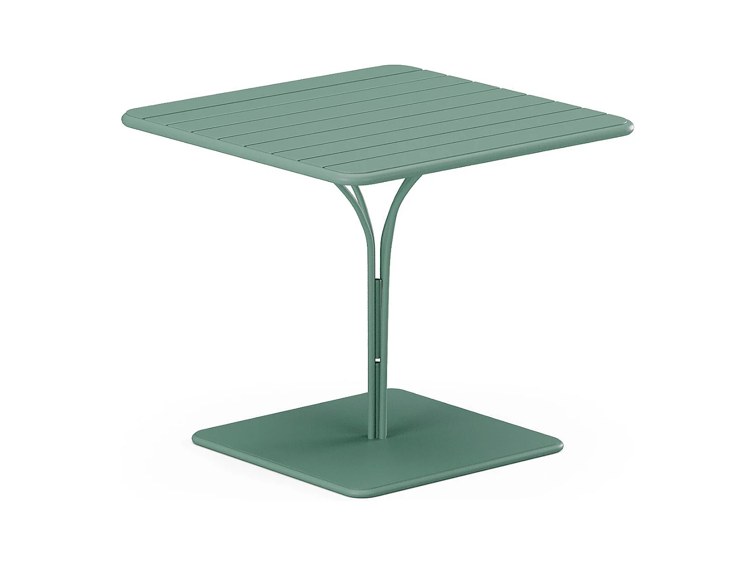 Gartentisch - L. 80 cm - Metall - Mandelgrün - MIRMANDE von MYLIA