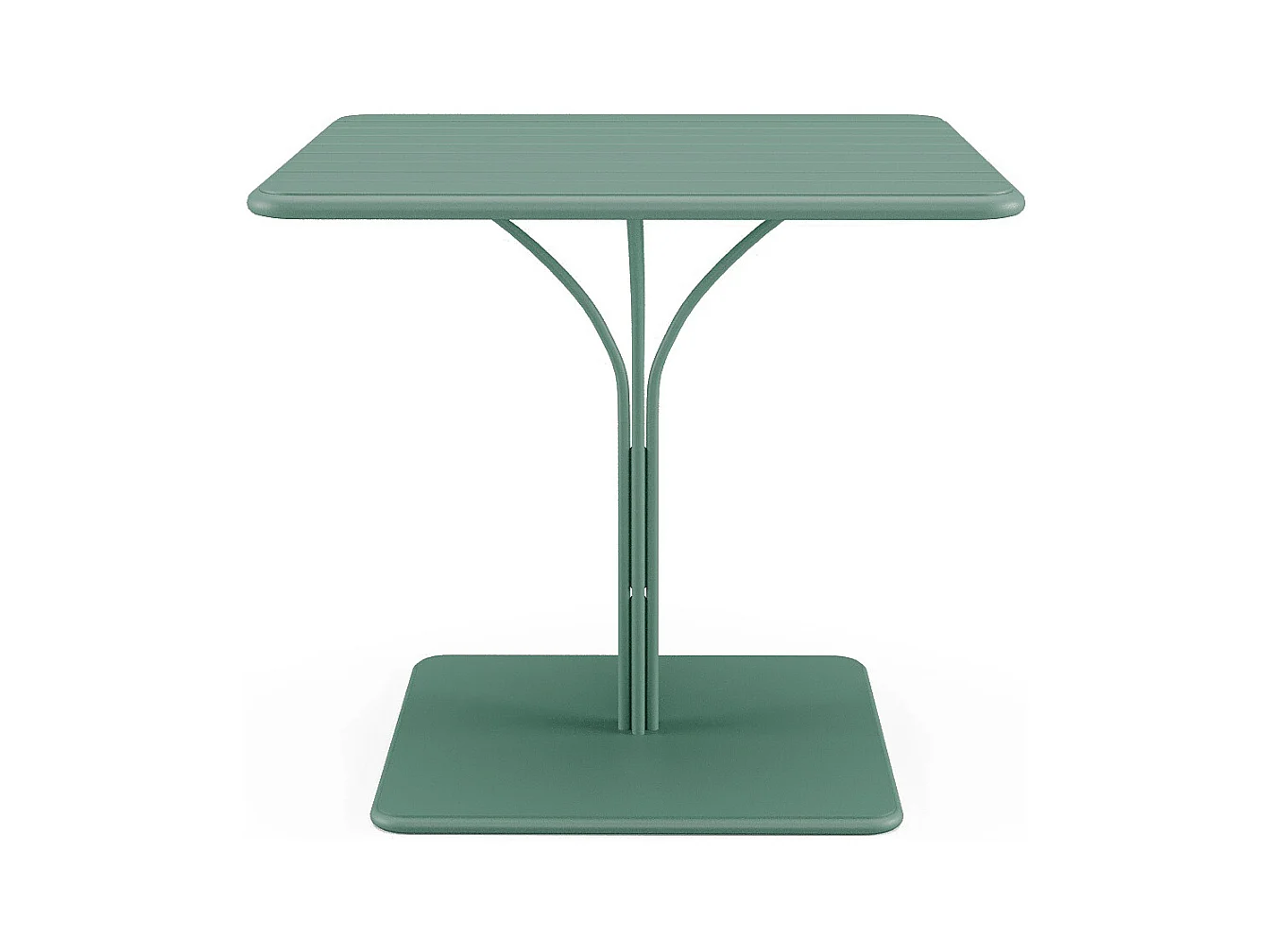 Mesa de jardín de 80 cm de metal - Verde almendra - MIRMANDE de MYLIA