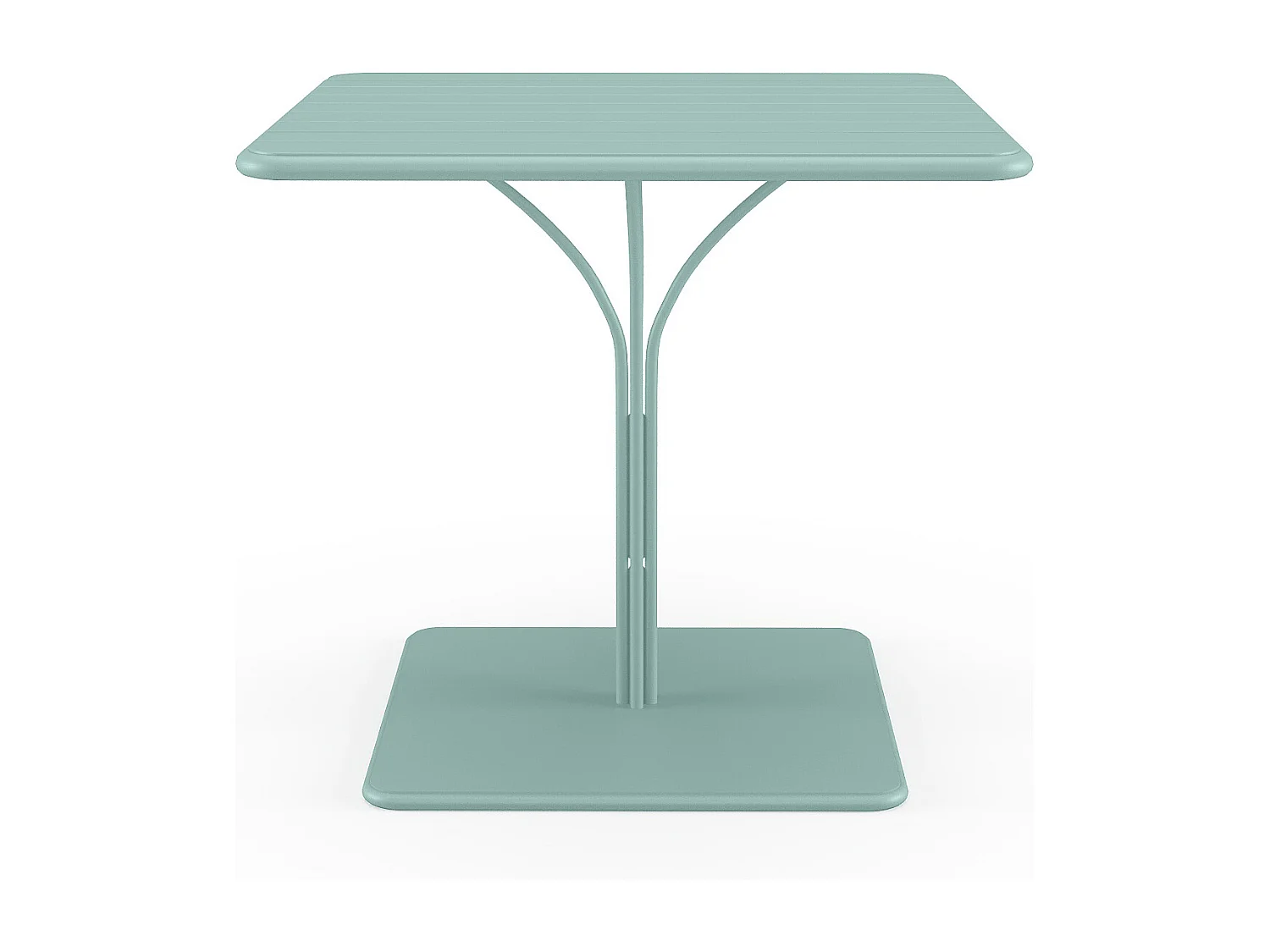 Gartentisch - L. 80 cm - Metall - Mandelgrün - MIRMANDE von MYLIA