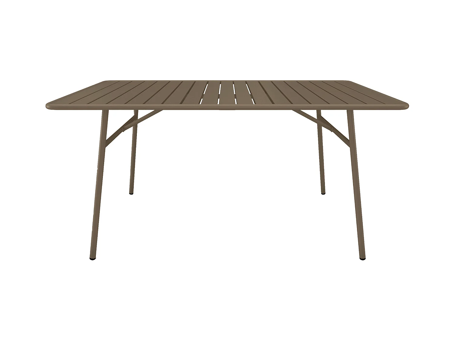 Hagebord L.160 cm i metall - Taupe - MIRMANDE fra MYLIA