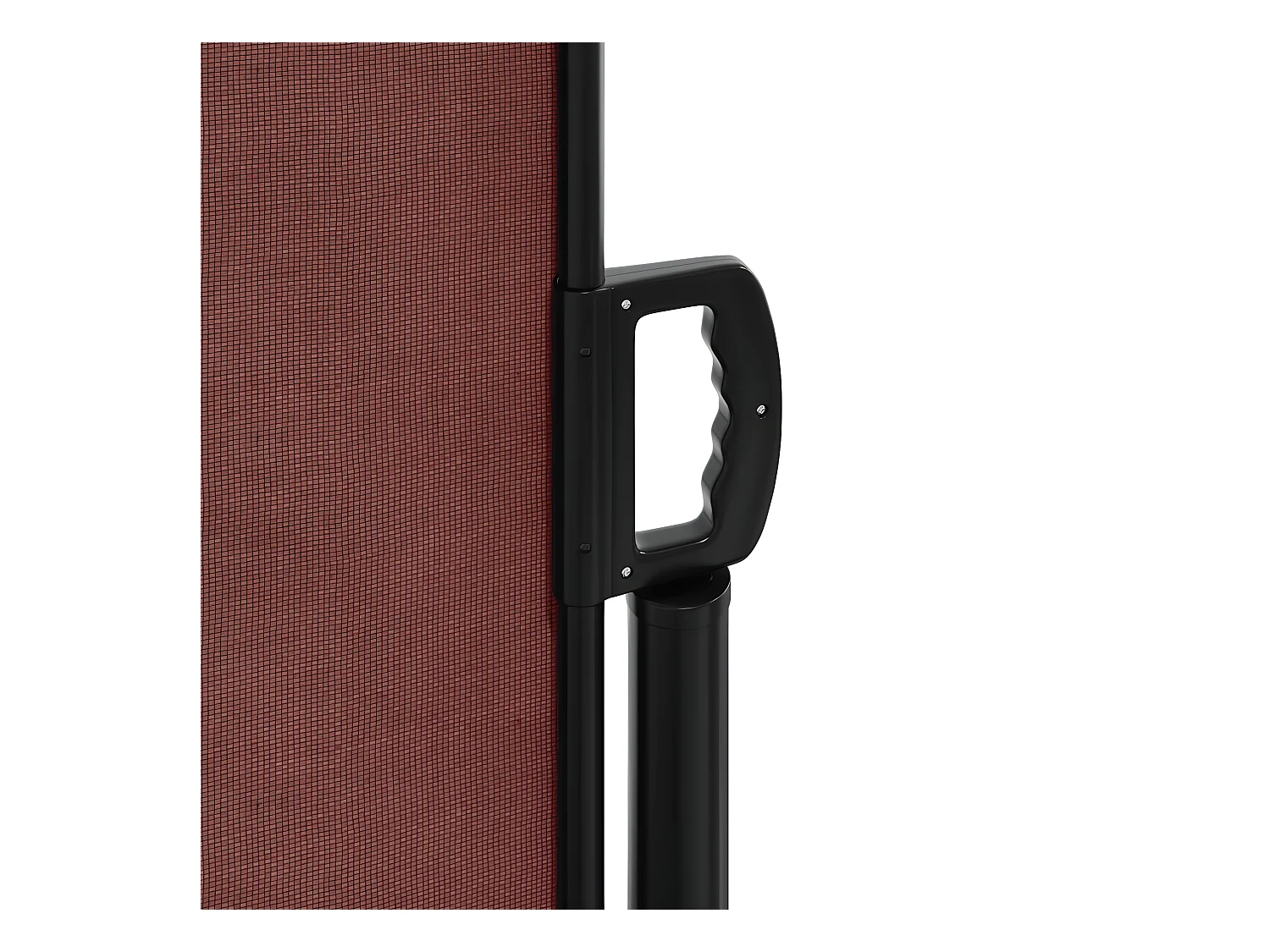 Auvent latéral rétractable marron 200x600 cm