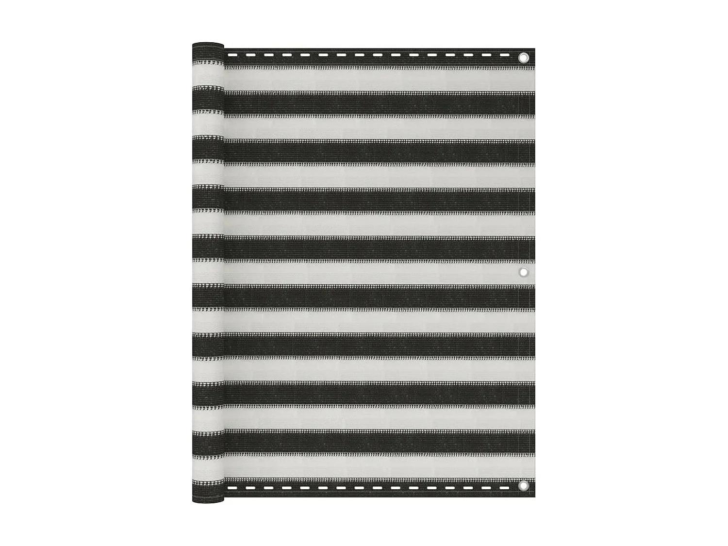 Écran de balcon PEHD 120x600 cm Anthracite et blanc