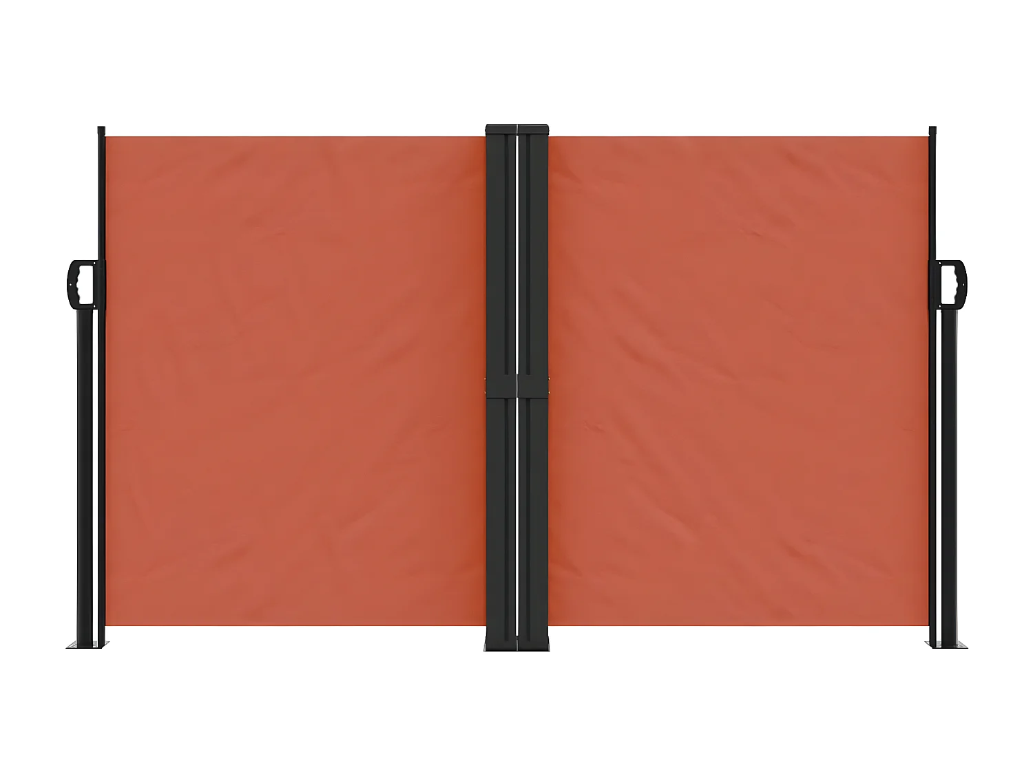 Auvent latéral rétractable terre cuite 140x1200 cm