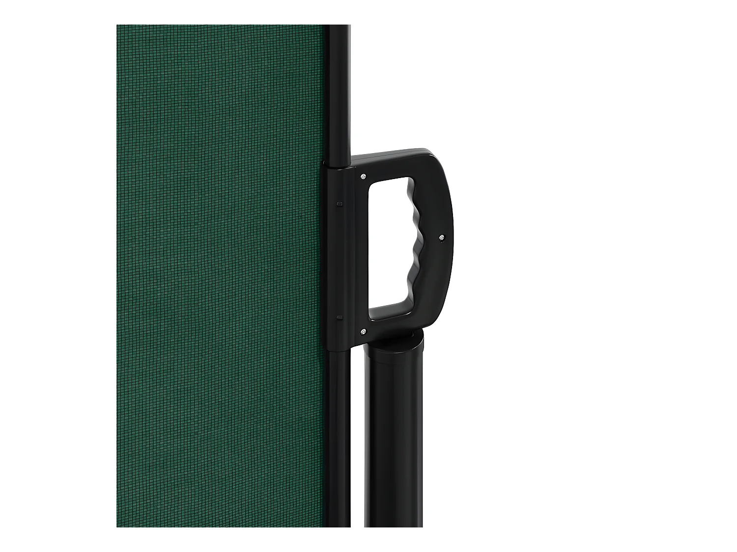 Auvent latéral rétractable vert foncé 160x600 cm