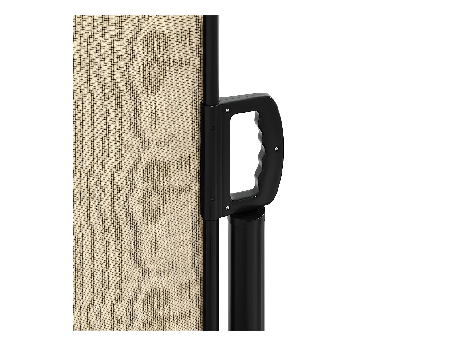 Auvent latéral rétractable beige 160x1200 cm