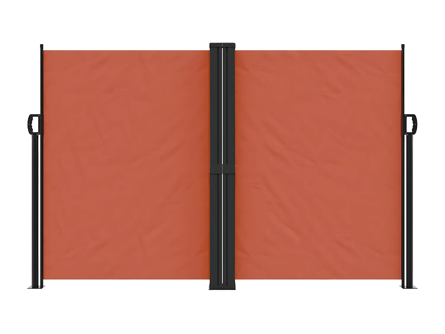 Auvent latéral rétractable terre cuite 160x600 cm