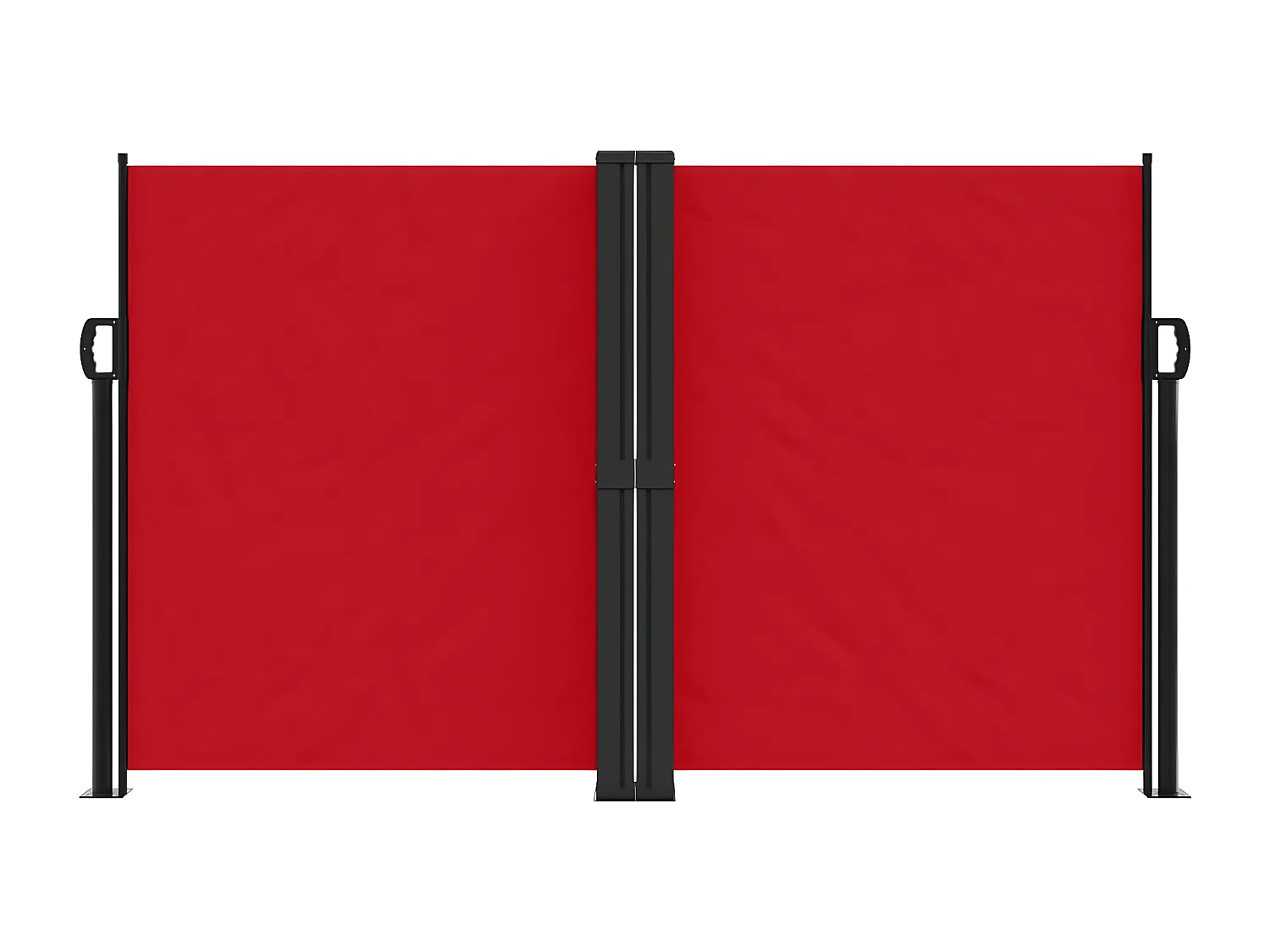 Auvent latéral rétractable Rouge 140x1200 cm