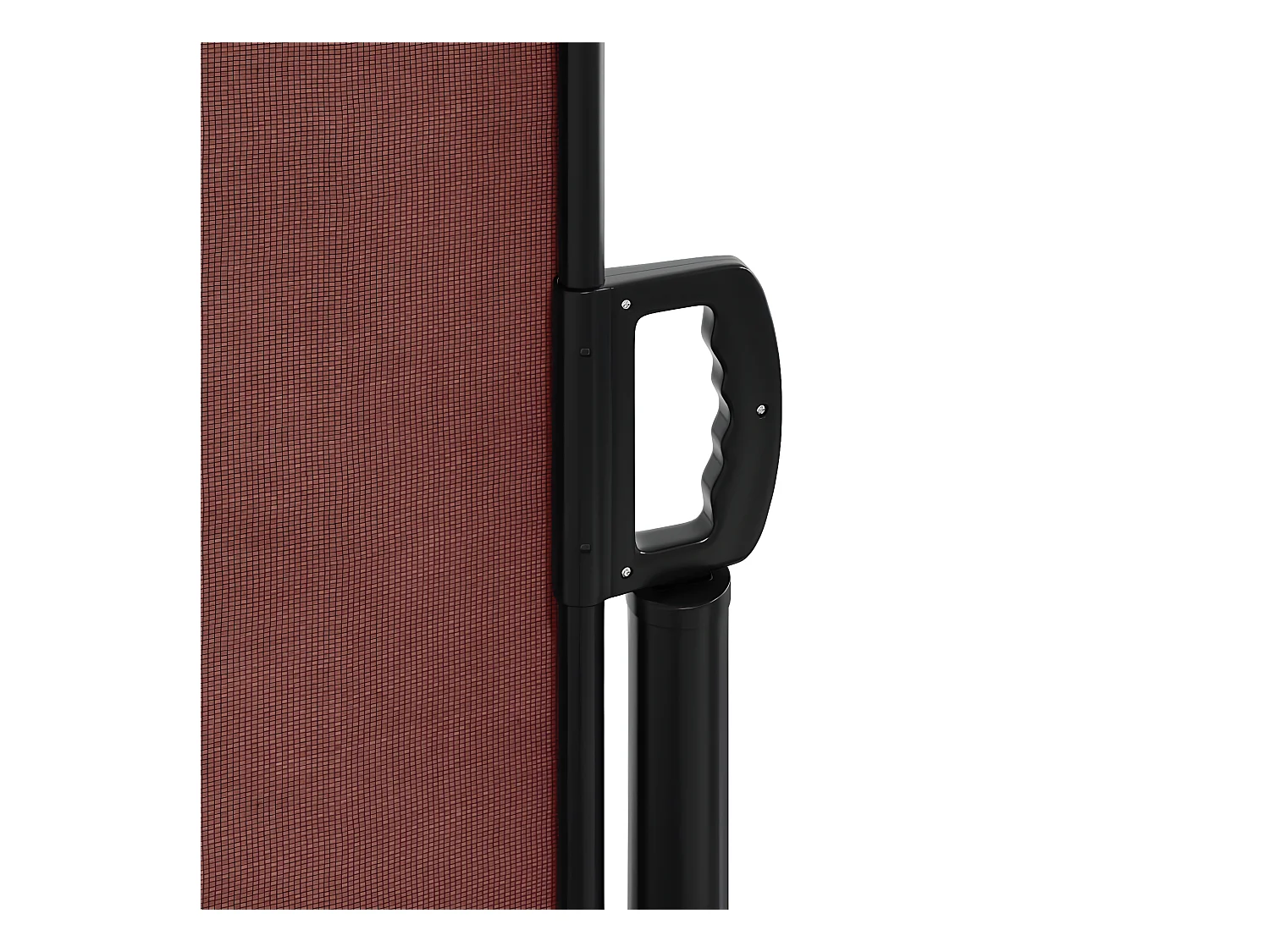 Auvent latéral rétractable marron 160x600 cm