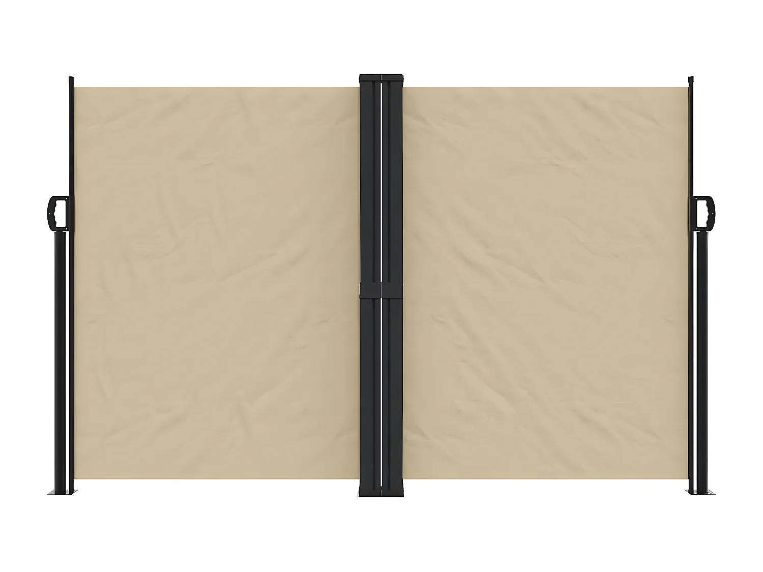 Auvent latéral rétractable beige 160x1000 cm