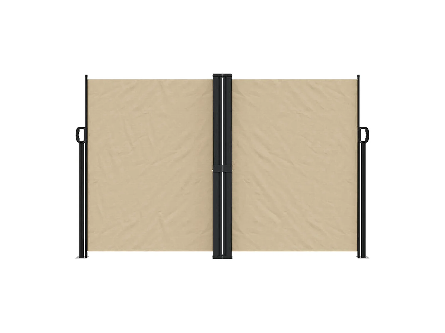 Auvent latéral rétractable beige 160x1000 cm