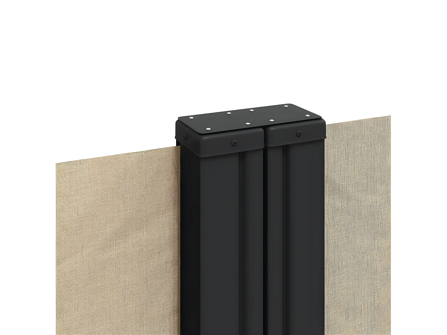 Auvent latéral rétractable beige 160x1000 cm