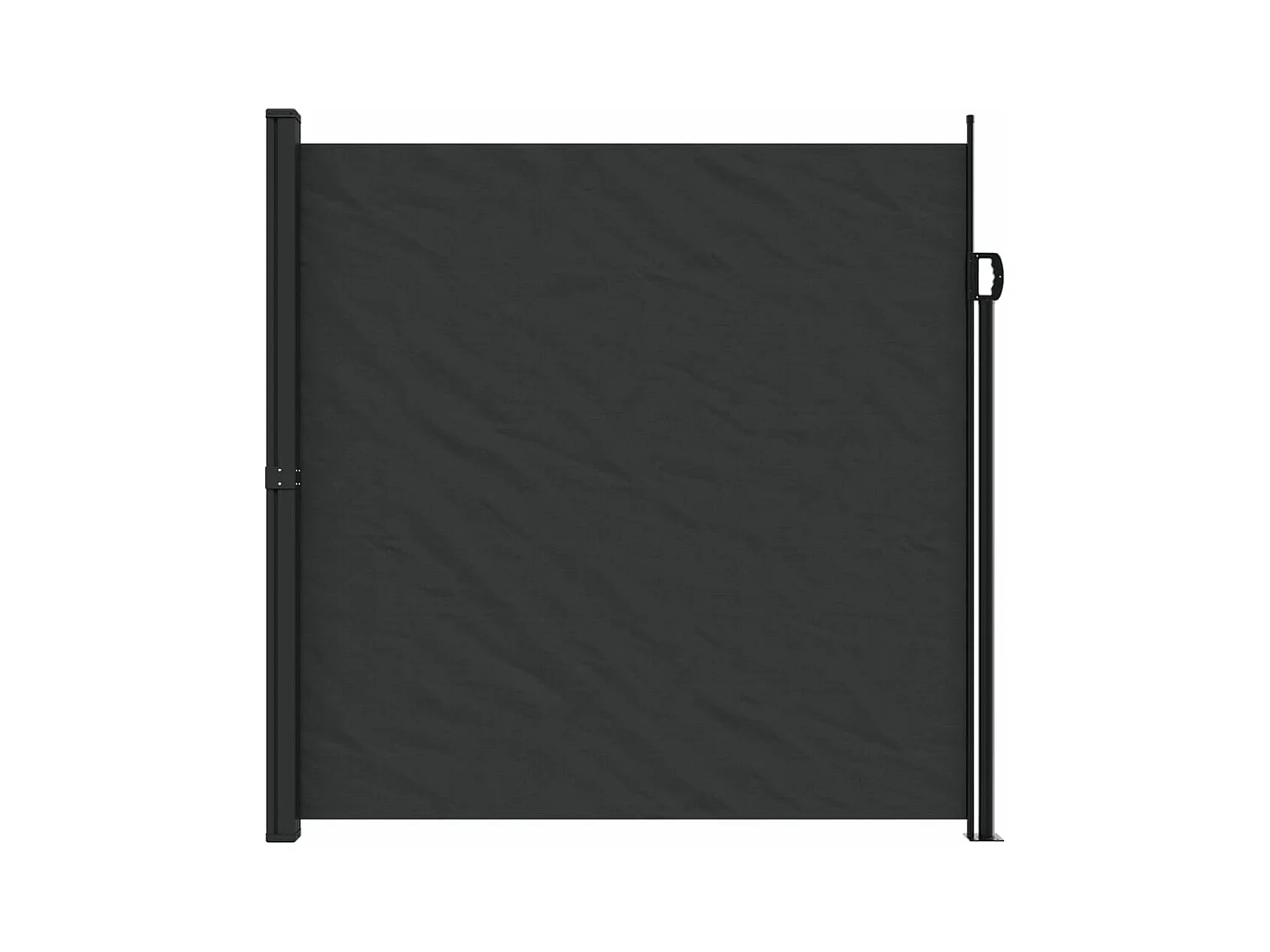 Toldo lateral retrátil 200x300 cm preto