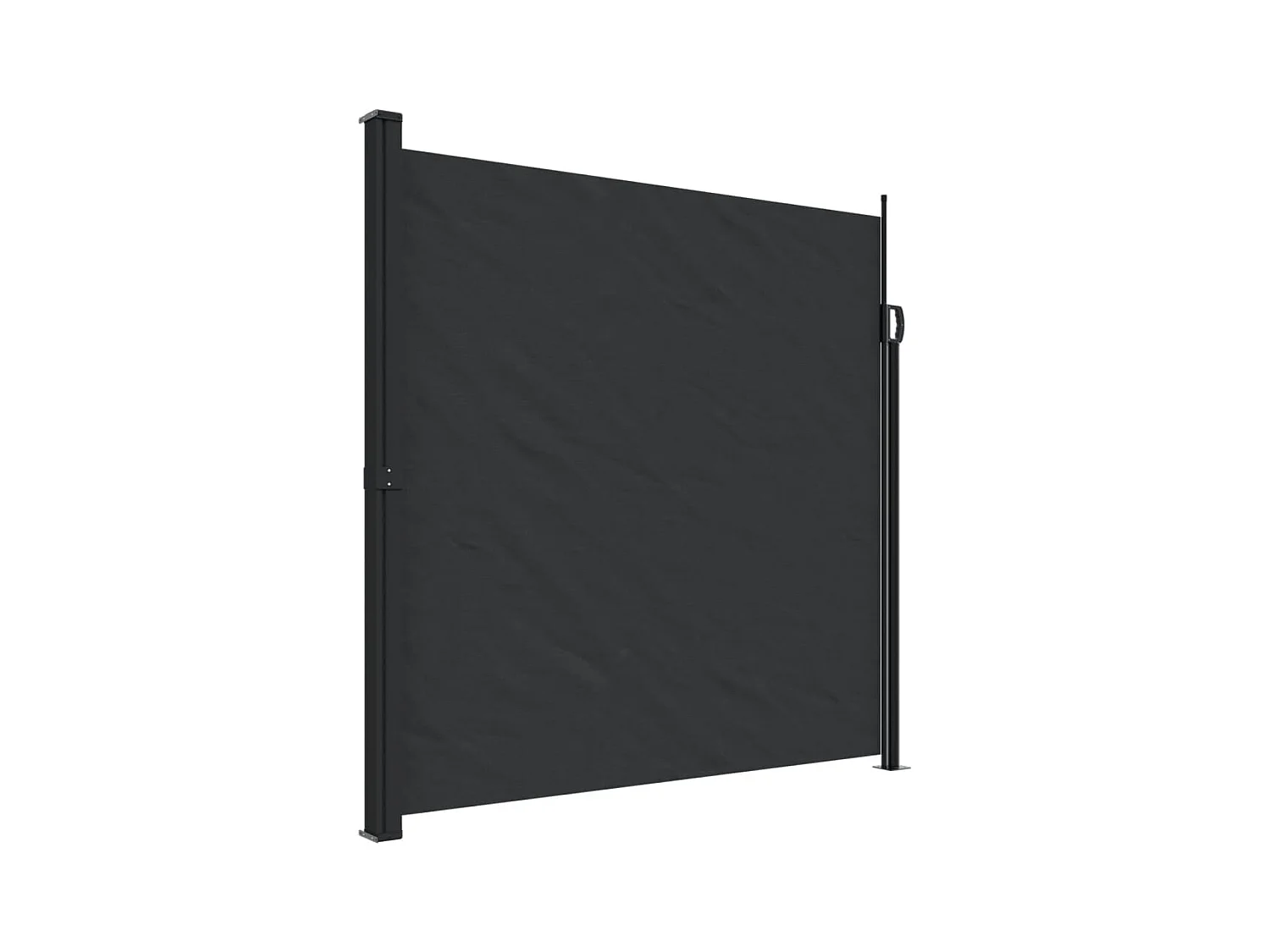 Toldo lateral retrátil 200x300 cm preto