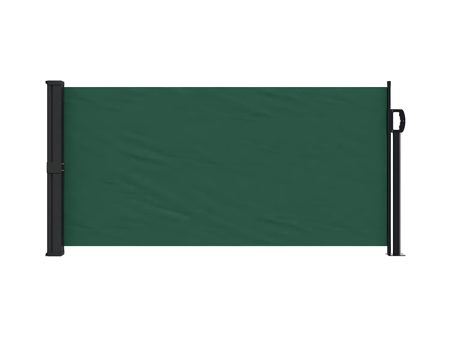 Auvent latéral rétractable vert foncé 100x300 cm
