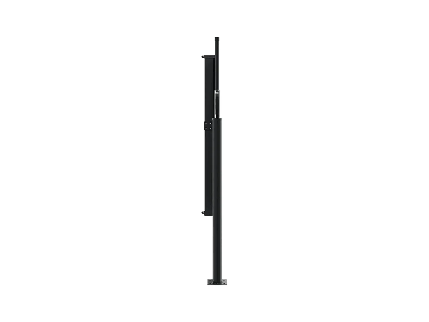 Auvent latéral rétractable vert foncé 100x300 cm