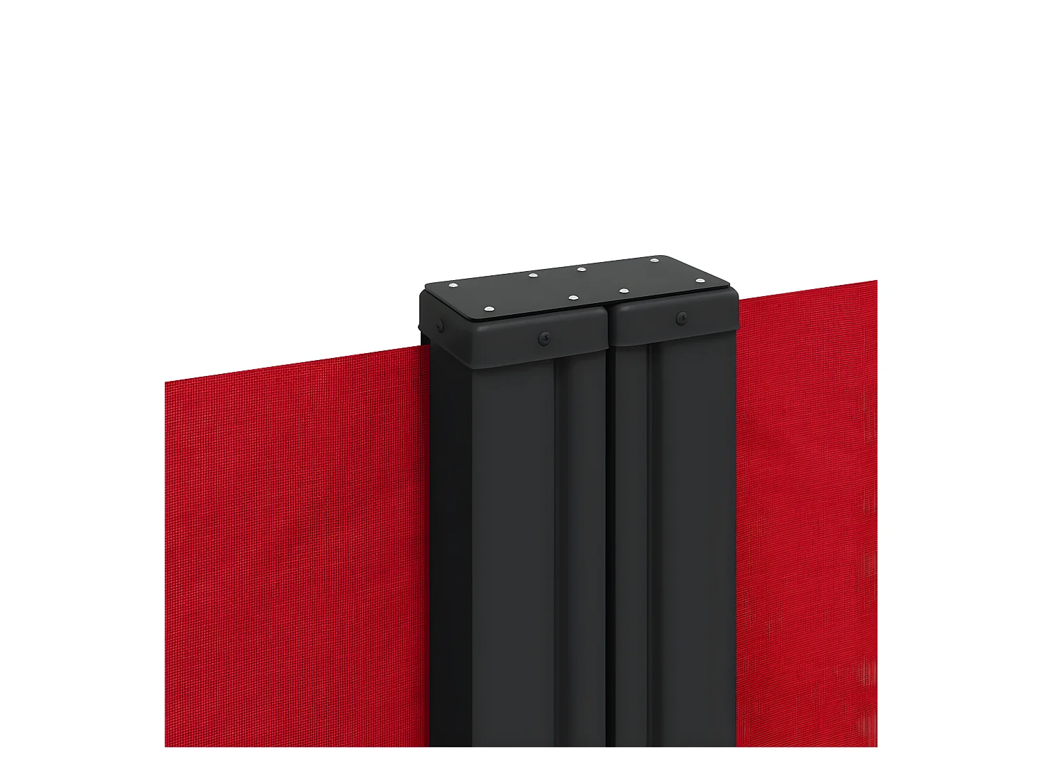 Toldo lateral retráctil rojo 160x1200 cm