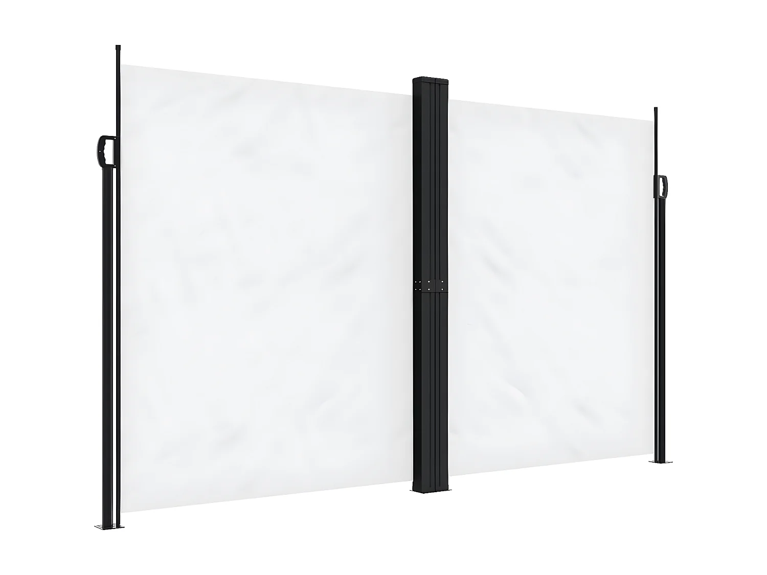 Auvent latéral rétractable blanc 200x600 cm