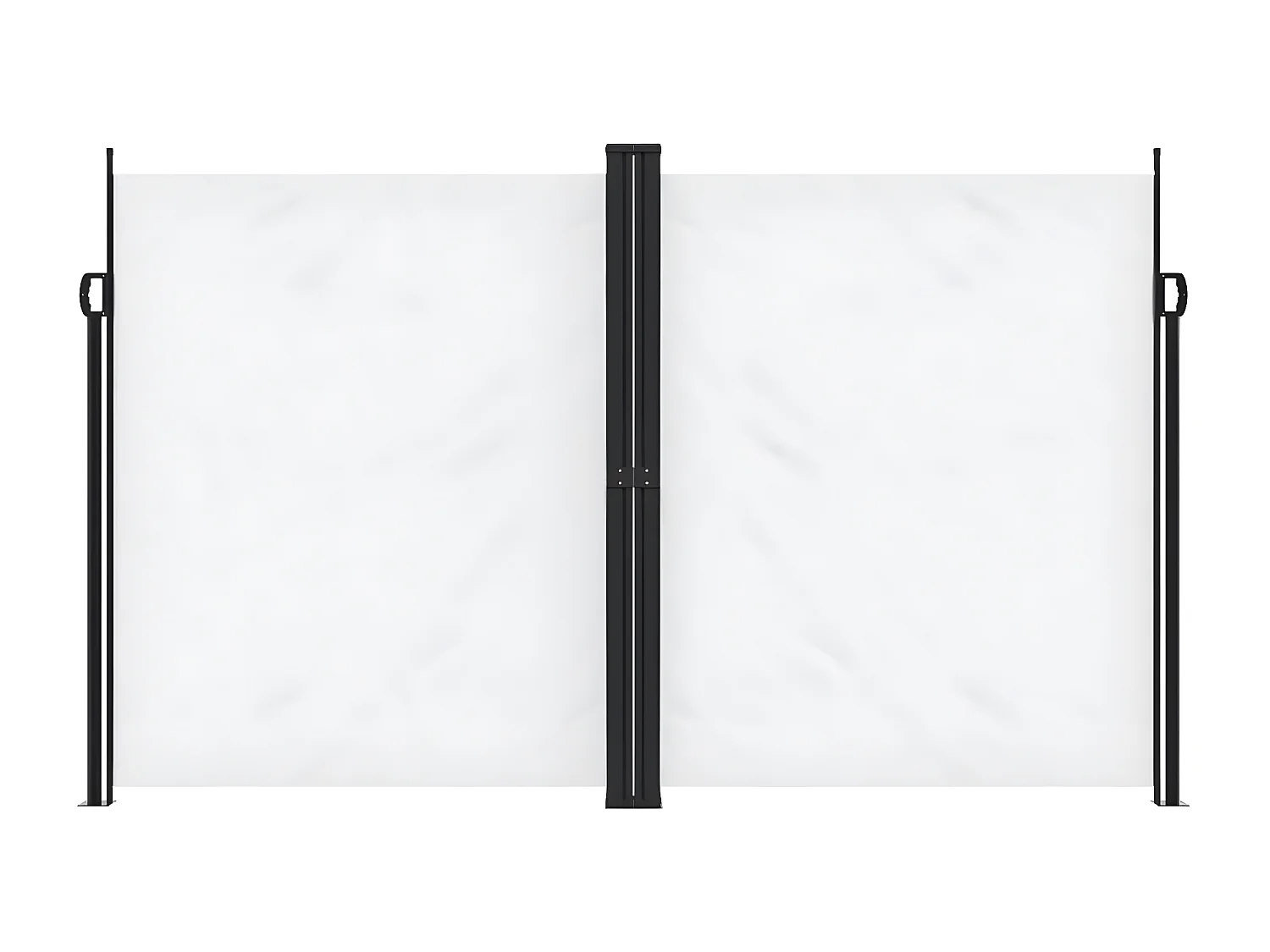 Auvent latéral rétractable blanc 200x600 cm