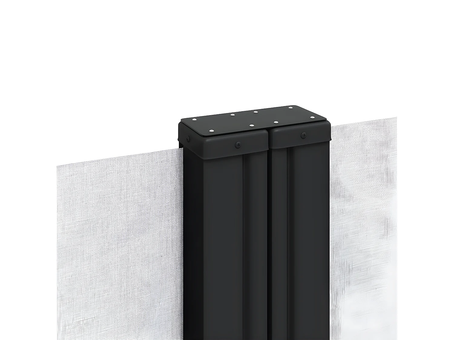 Auvent latéral rétractable blanc 200x600 cm