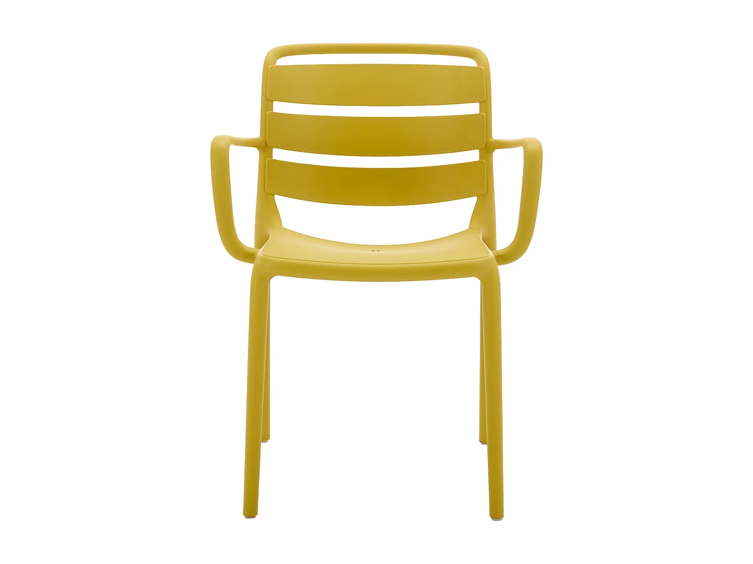 Gartensessel stapelbar 2er-Set - Polypropylen - Gelb - MOAH von MYLIA