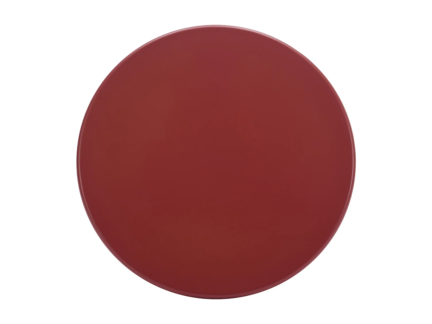 Zestaw mebli ogrodowych z polipropylenu i metalu: kanapa 2-osobowa, 2 fotele i 2 stoliki kawowe - Bordowy - LOYNA marki MYLIA