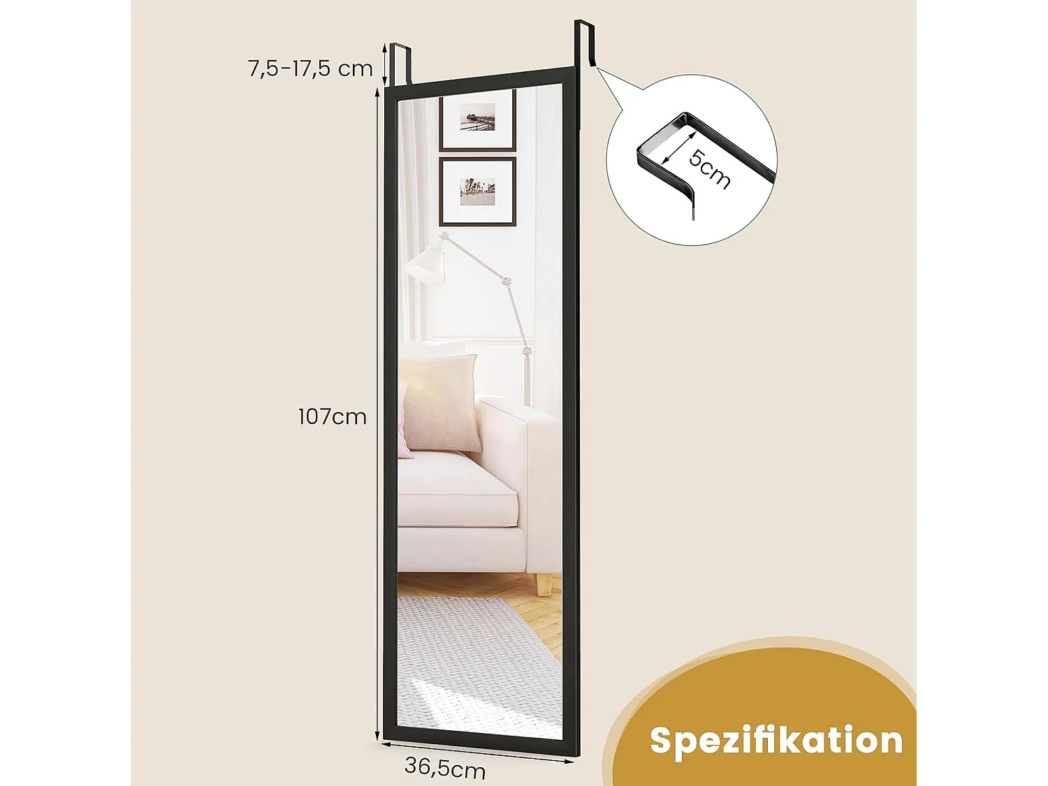 Wandspiegel Türspiegel