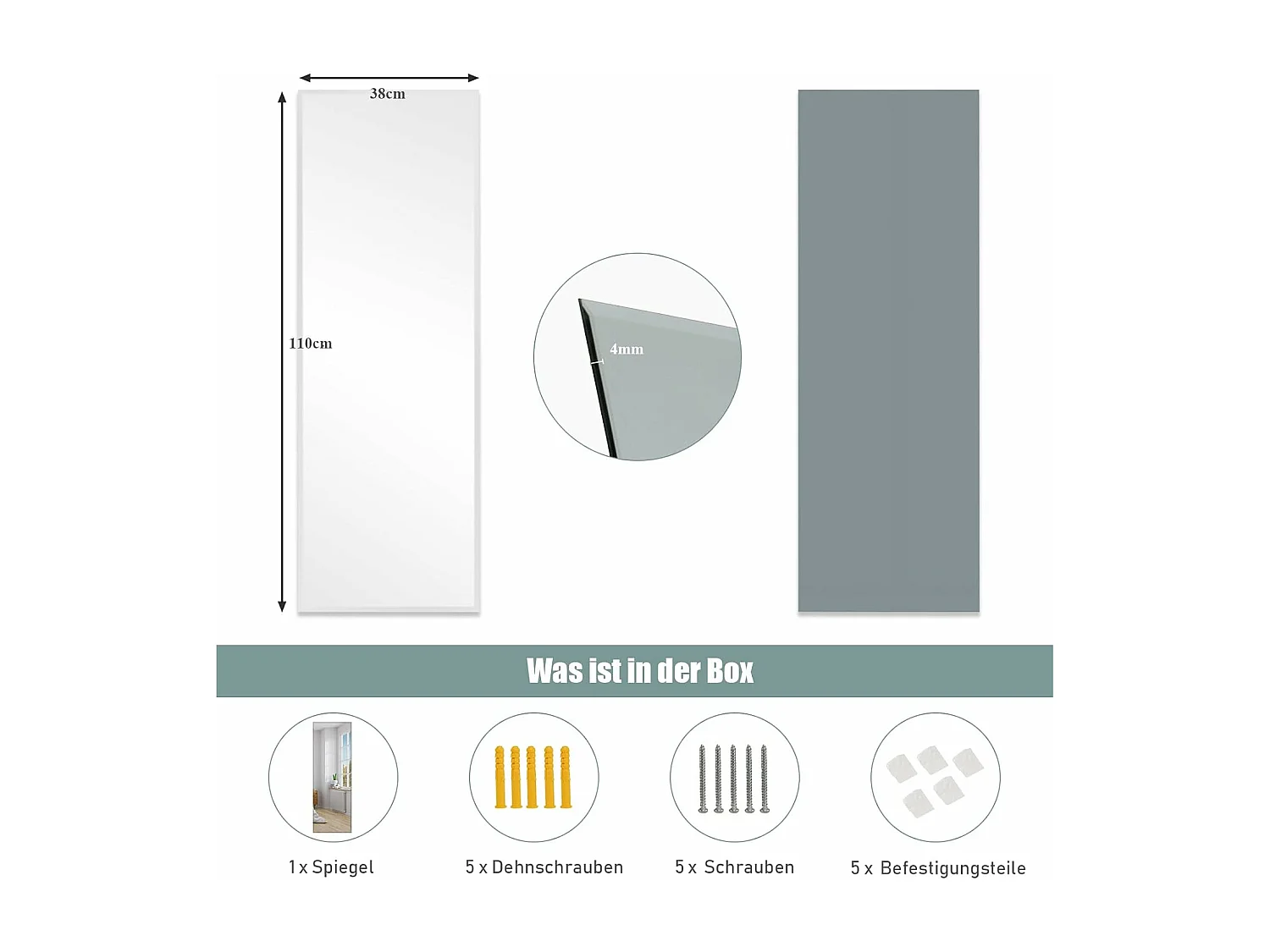 Ganzkörperspiegel Wandspiegel