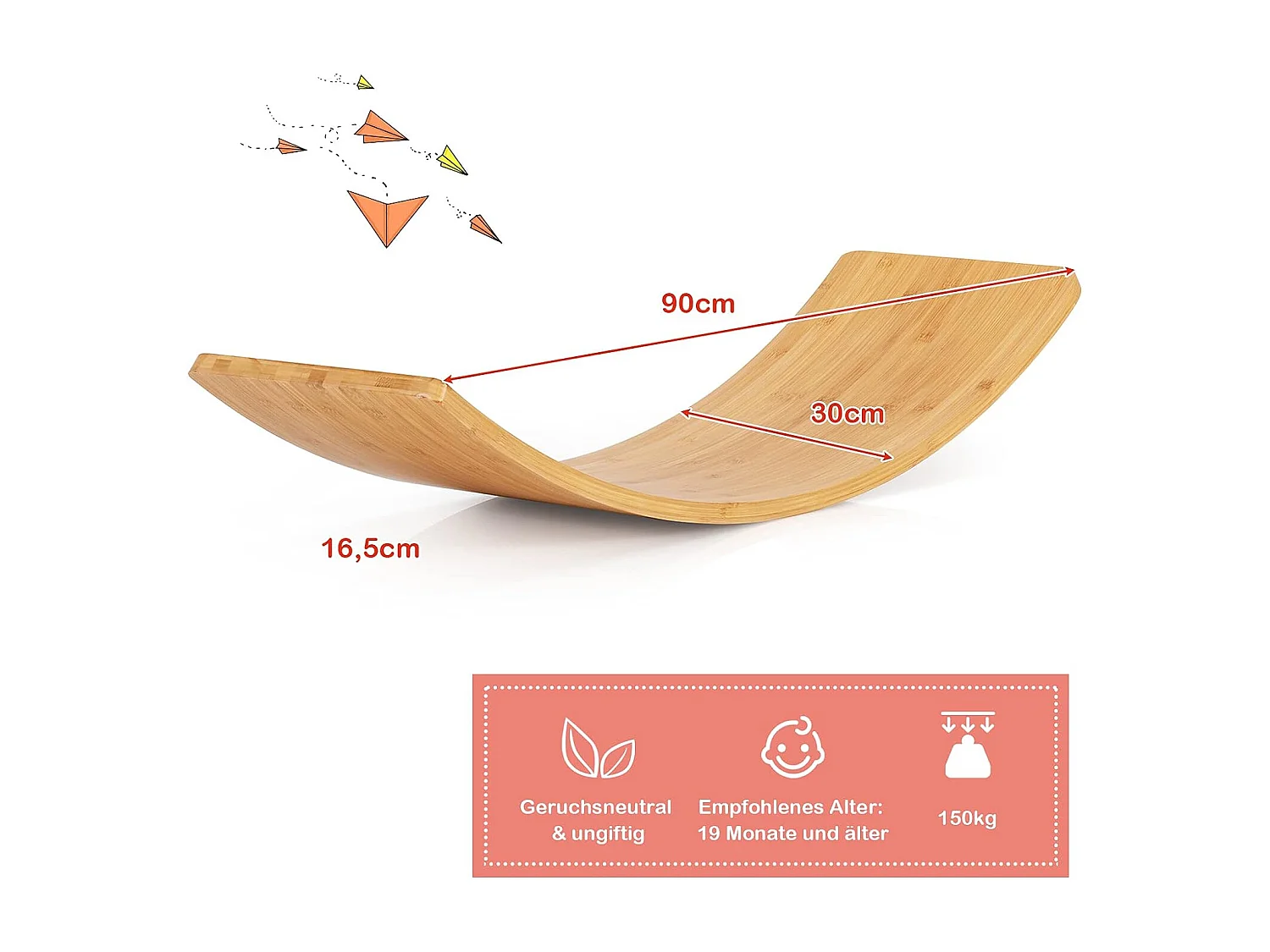 Balancierbrett aus Bambus