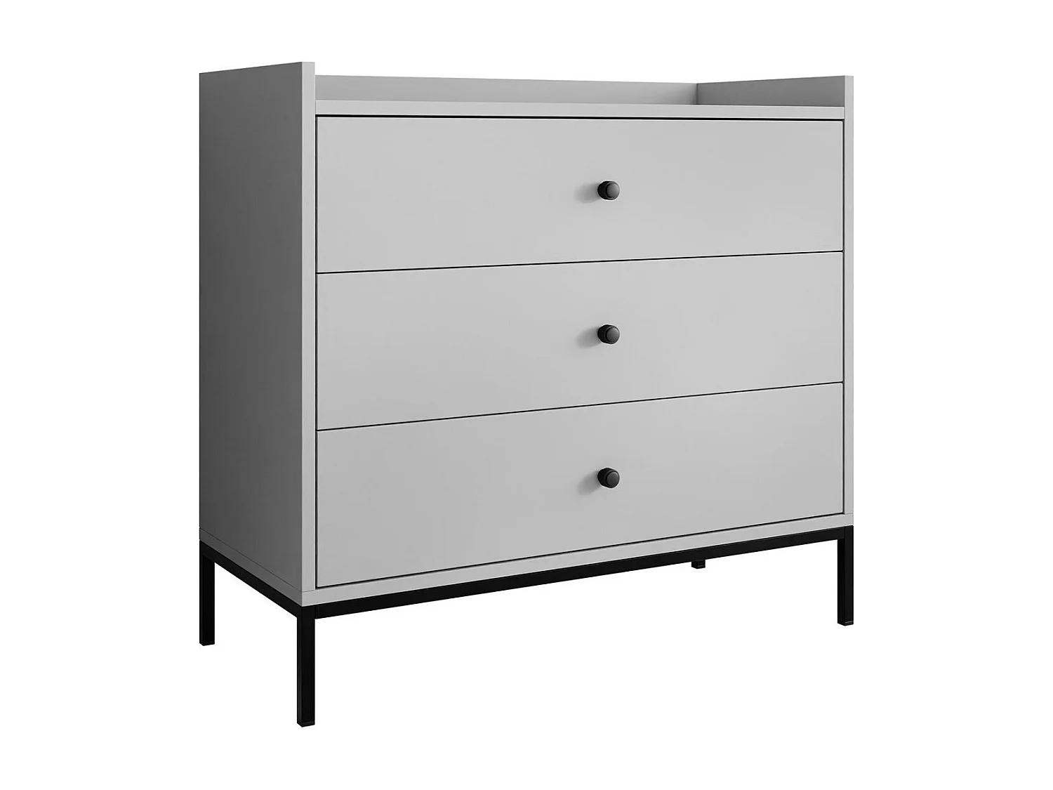 Commode Comfivo Etmore 100, Gris, Avec tiroirs, 80x80x40cm