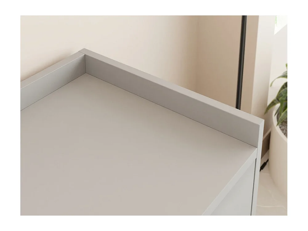 Commode Comfivo Etmore 101, Gris, Avec tiroirs, 80x130x40cm