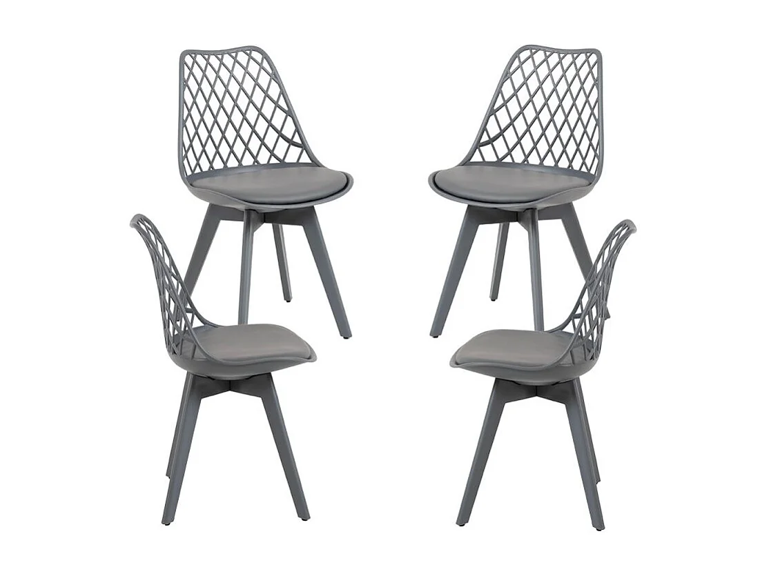 Packs Sillas Comedor - Pack 4 Sillas Mima Suprym - Gris oscuro