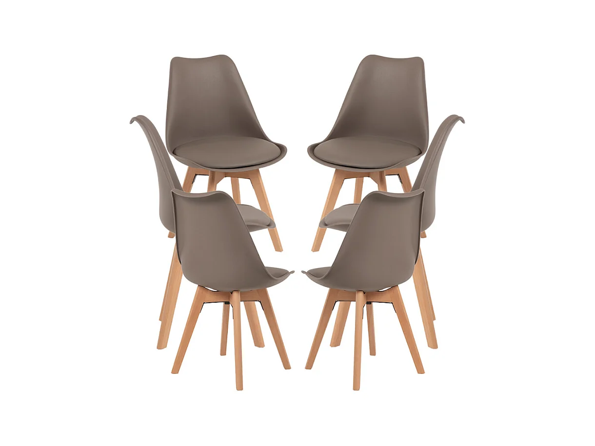 Packs Sillas Comedor - Pack 6 Sillas Synk Basic - Taupe