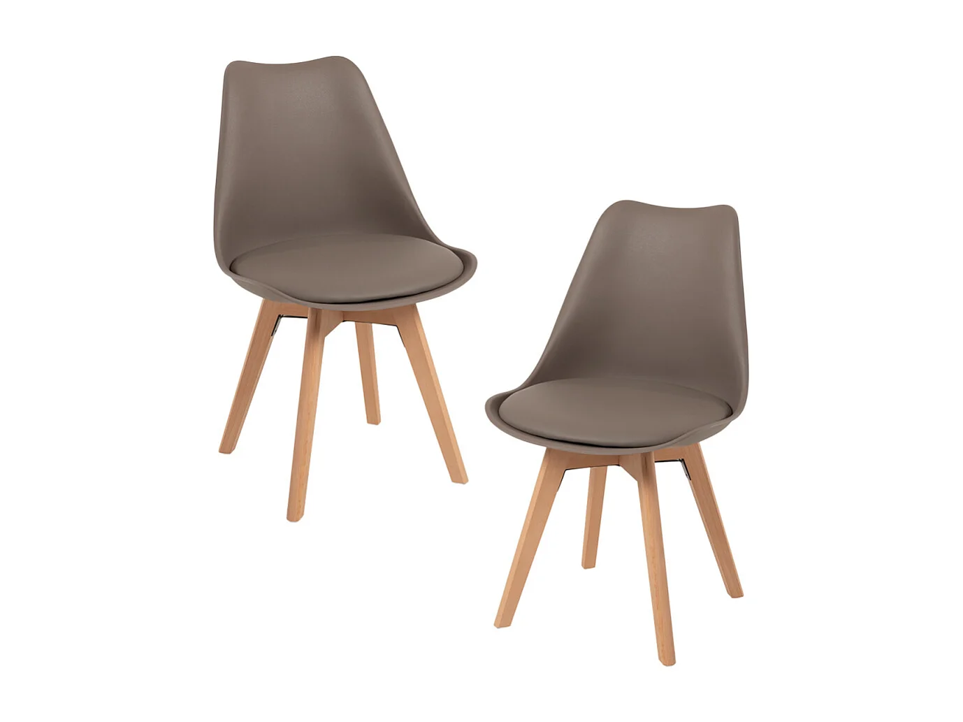 Packs Sillas Comedor - Pack 2 Sillas Synk Basic - Taupe